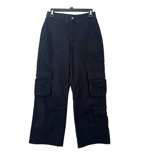 HOLLISTER Ultra High-Rise Baggy cargo pant black 26R